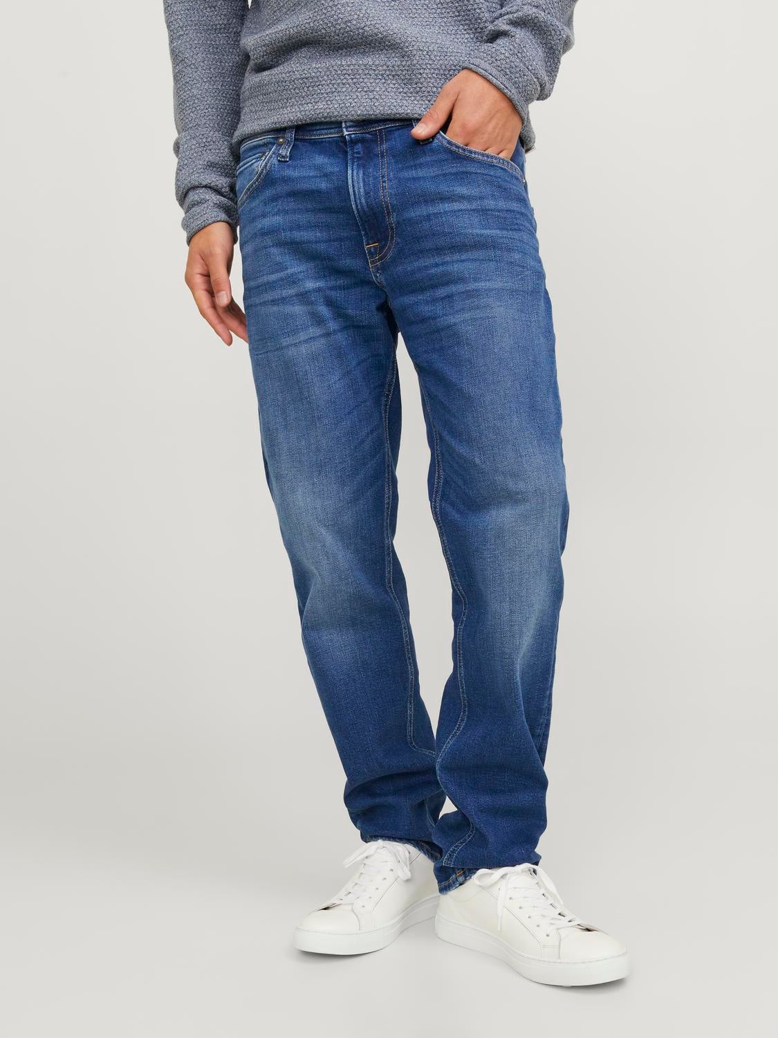 Jack & Jones Intelligence Glenn Slim Fit Jeans - Blue Denim | Jack & Jones  Jeans and Trousers | Buy Jeans | FREE UK DELIVERY